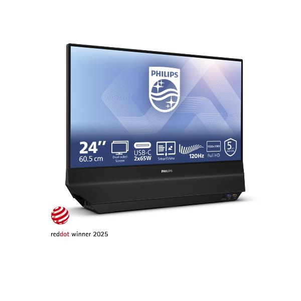 Philips 24B2D5300 - Monitor a doppia faccia 23,8" IPS Full HD 120Hz USB-C